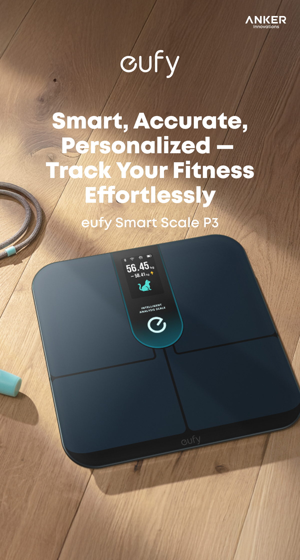 Anker eufy P3 Digital Smart Scale, 16-Measurements, App Support ...