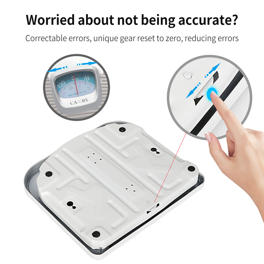 CAMRY Mechanical Weighing Scale 130kg | Zero Adjustment Gear | Anti ...