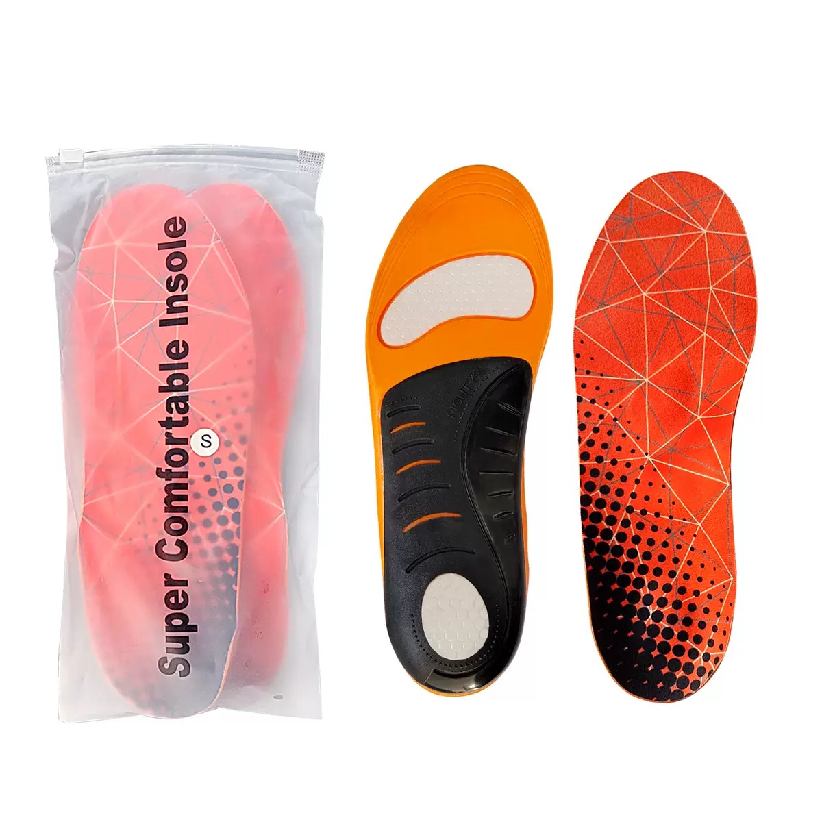 Orthotic High Arch Support Insoles for Flat Feet X/O Type Leg ...