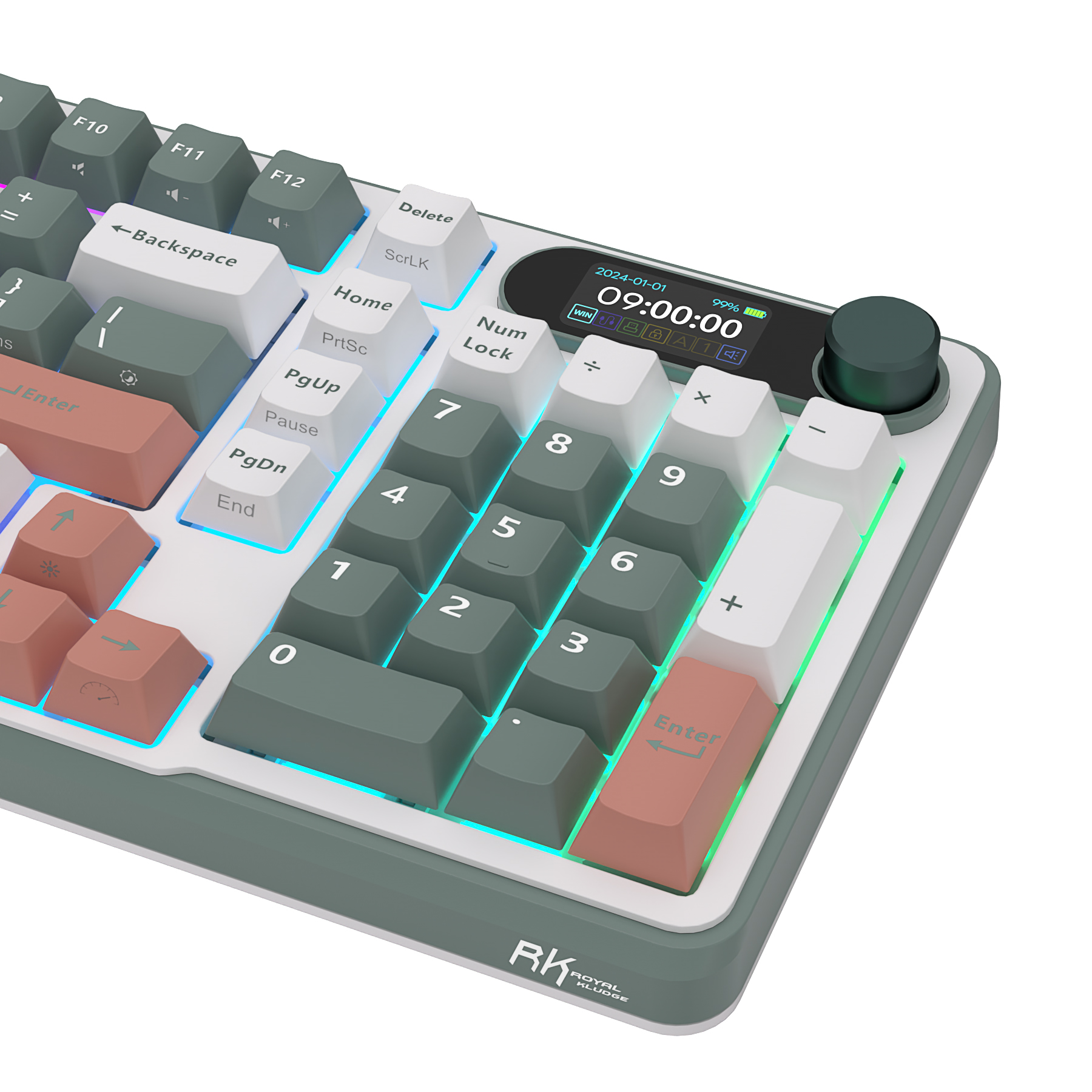 Royal Kludge RK S98 RK R75 Keycaps 98 Key 81 Key Mechanical keyboard ...