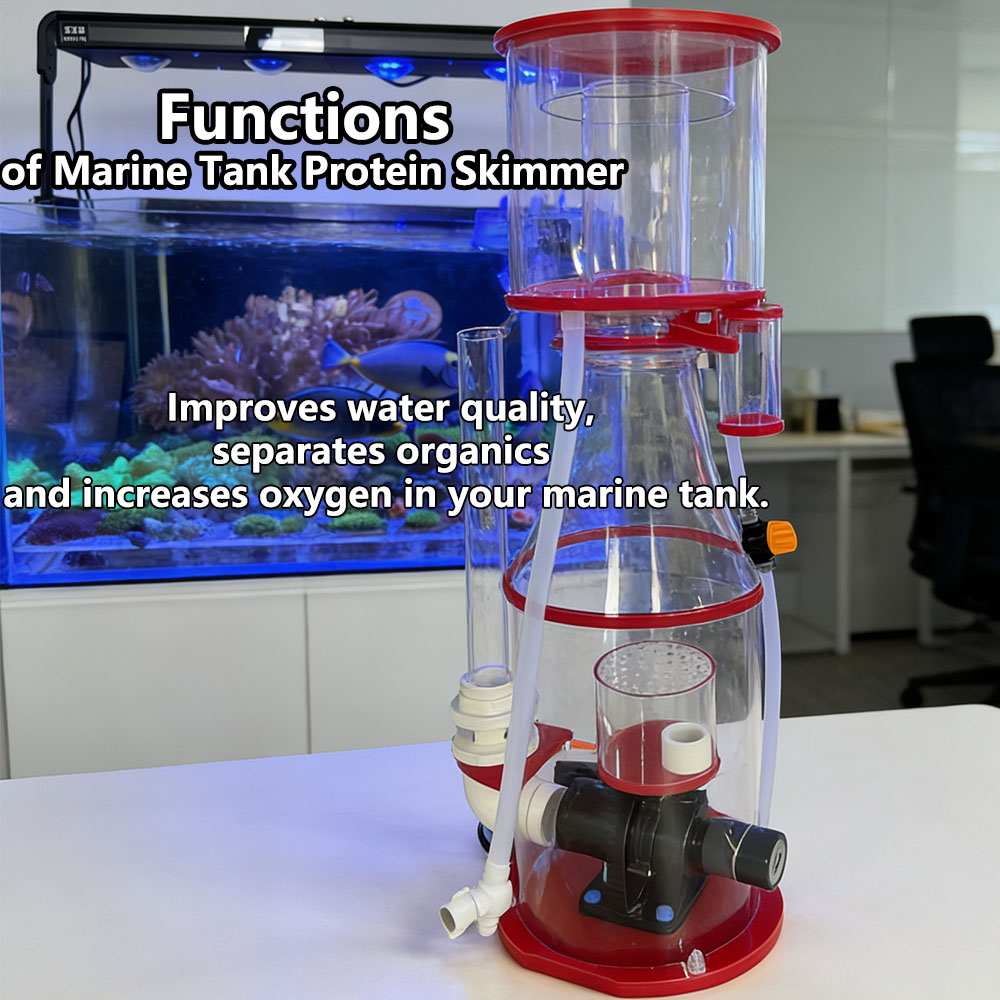 Quiet Aquarium Protein Skimmer Selection Reference: Marine Protein Skimmer Aquarium Filter Pump Efficient Quiet Home Farm