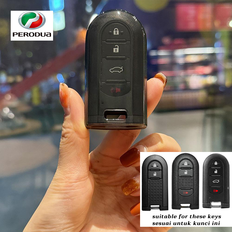 Perodua Bezza Aruz 2025 2026 transparent car key case Myvi 2017-2021 ...