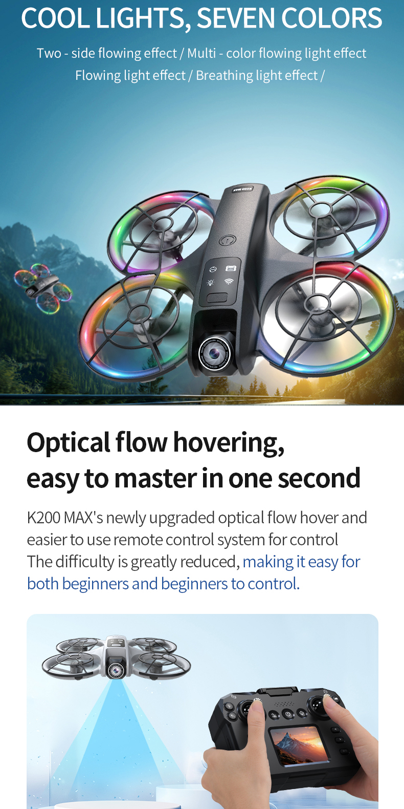 EVOLVE K200 Max Drone 8K Profesional HD Dual Camera With Screen Rc ...