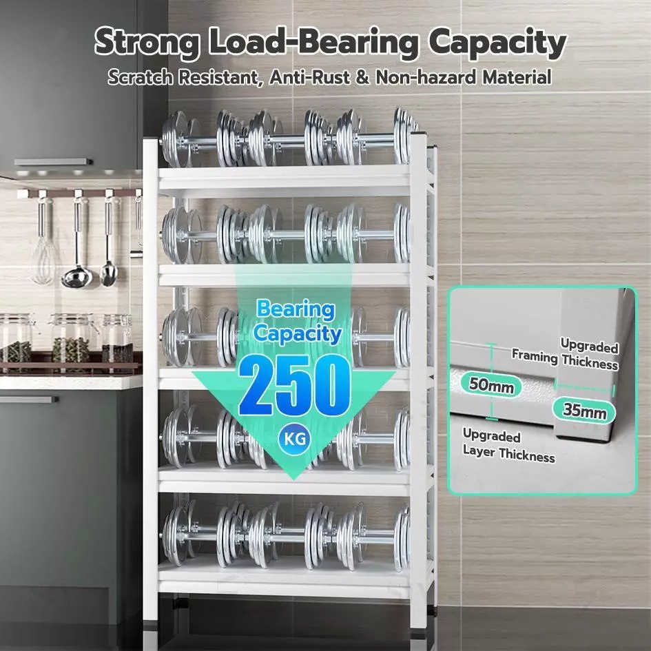 Metal Thickened Adjustable Storage Rack Multi-size Heavy Duty for ...