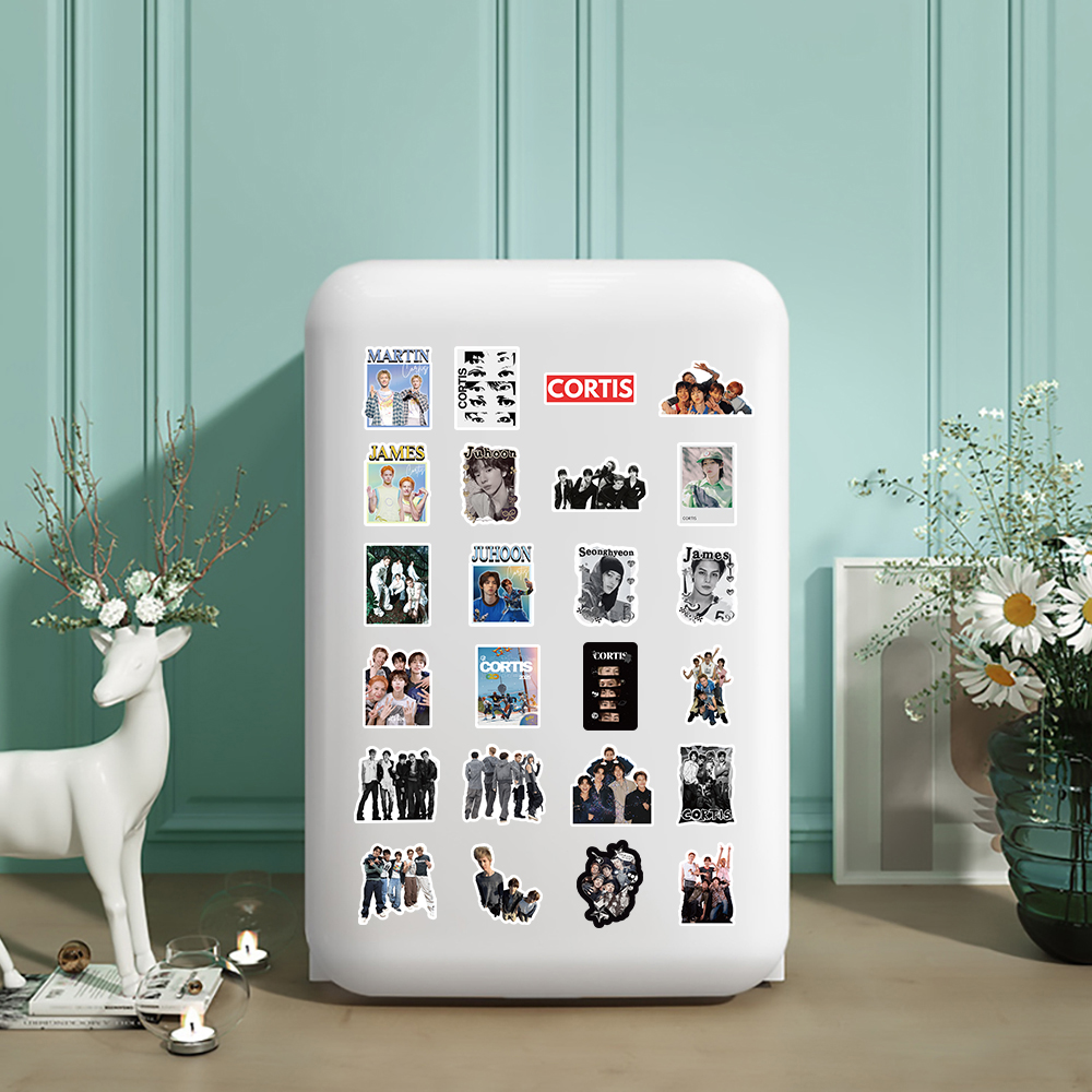 53PCS Trendy KPOP Boys Band CORTIS Stickers Waterproof Notebook Laptop ...