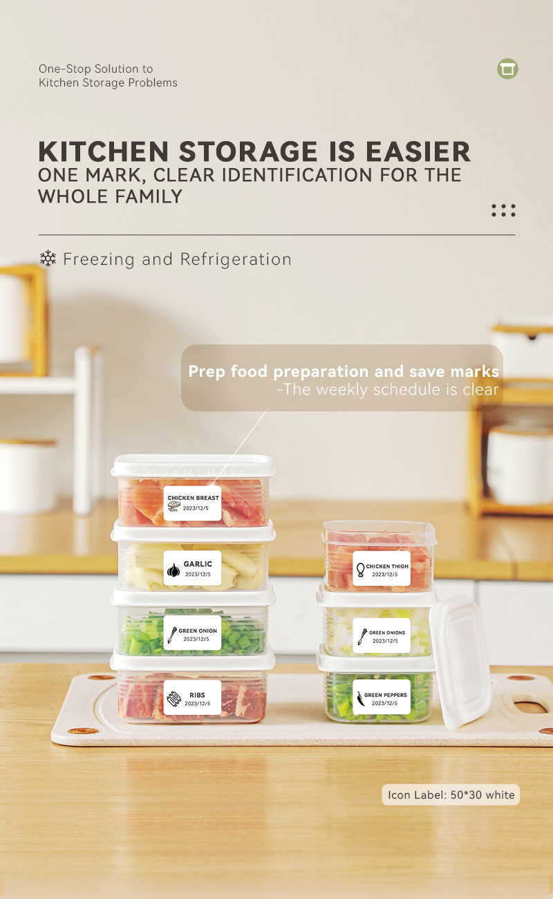 Niimbot Freezing label B1/B21/B3S/B21Pro Household food classification ...