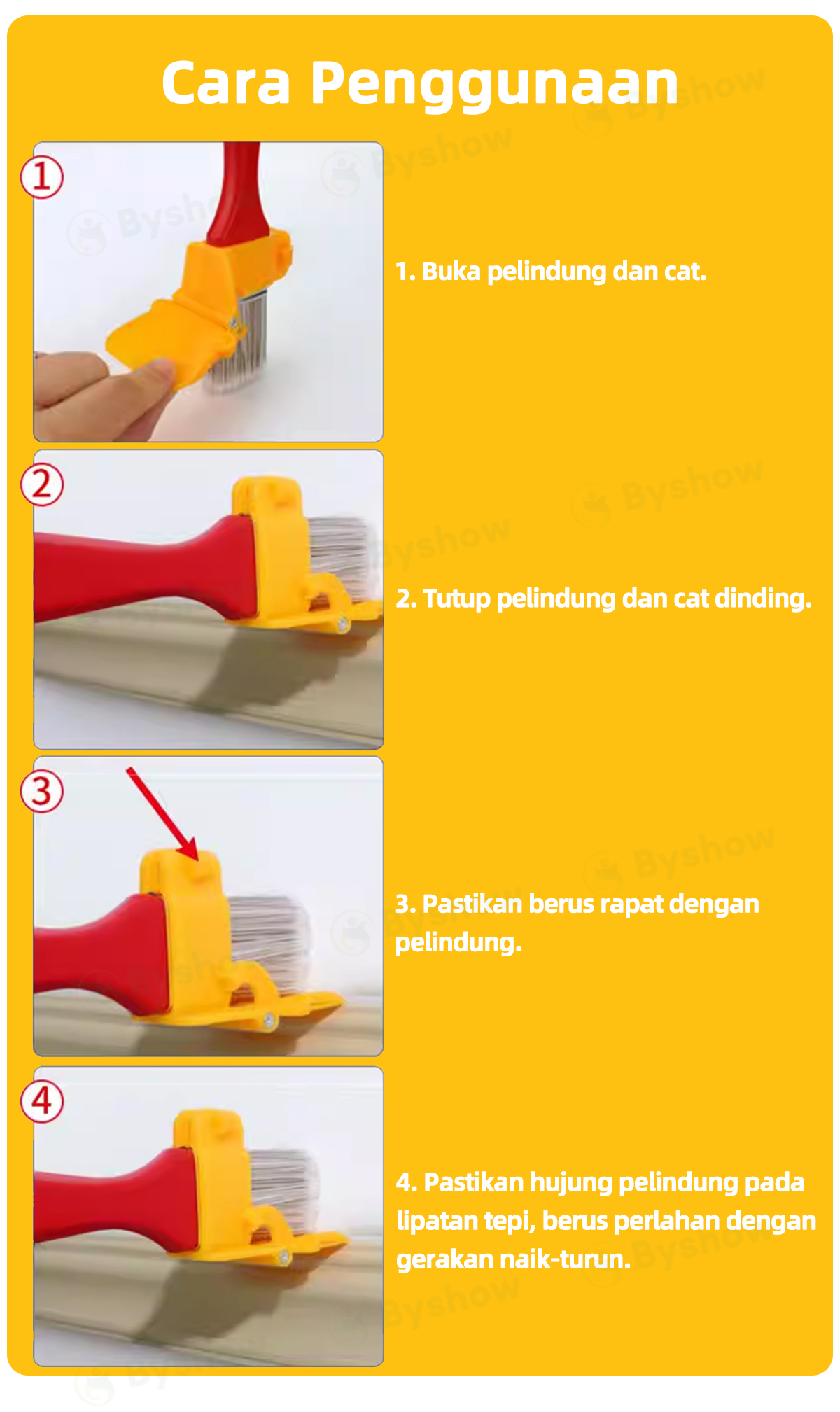 Byshow Berus Cat Pinggir Profesional dengan Penjara Boleh Laras Untuk ...