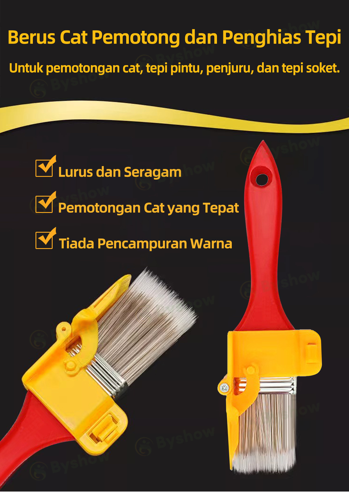 Byshow Berus Cat Pinggir Profesional dengan Penjara Boleh Laras Untuk ...