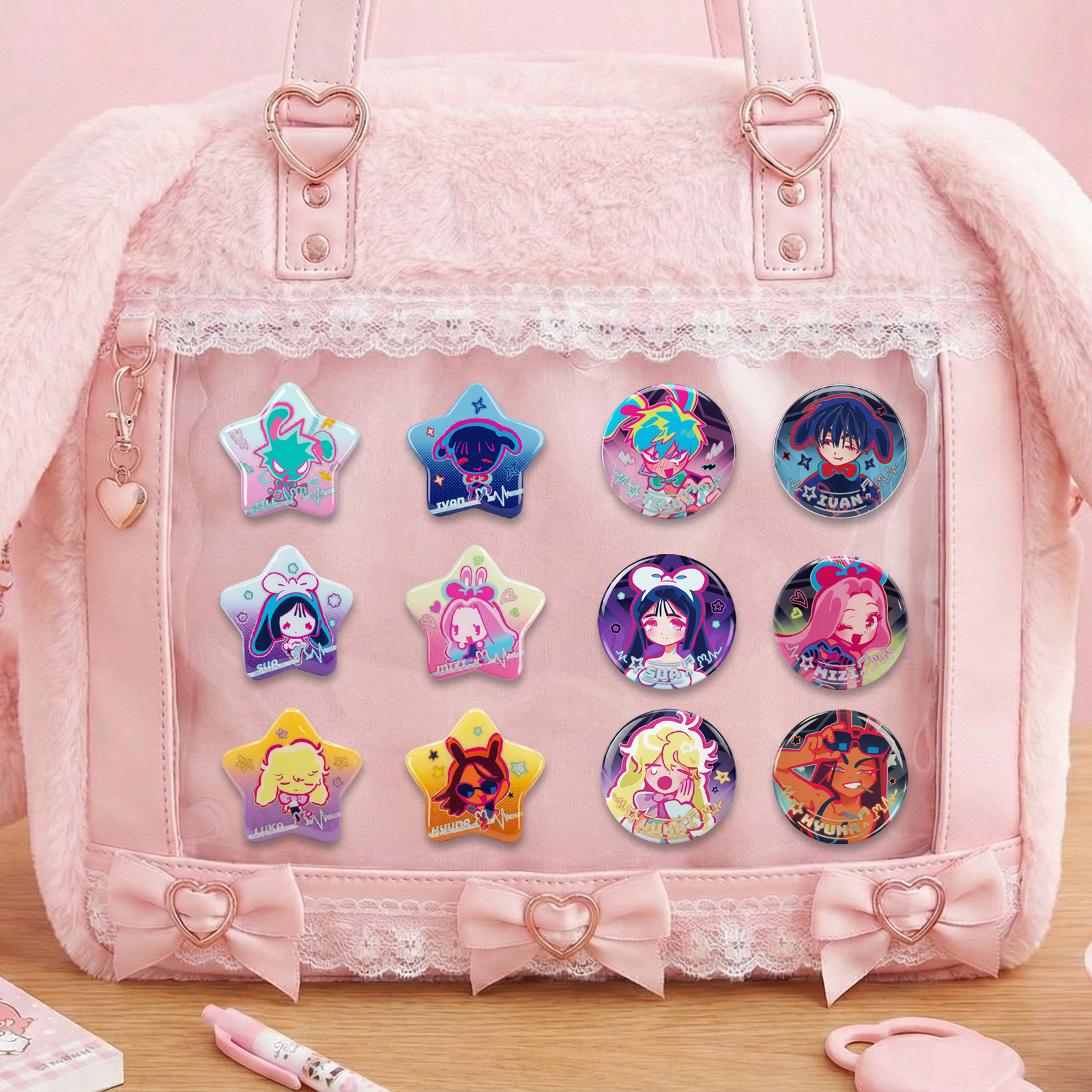 Alien Stage Rabbit Series Blind Box Special Shape Button Pins ...