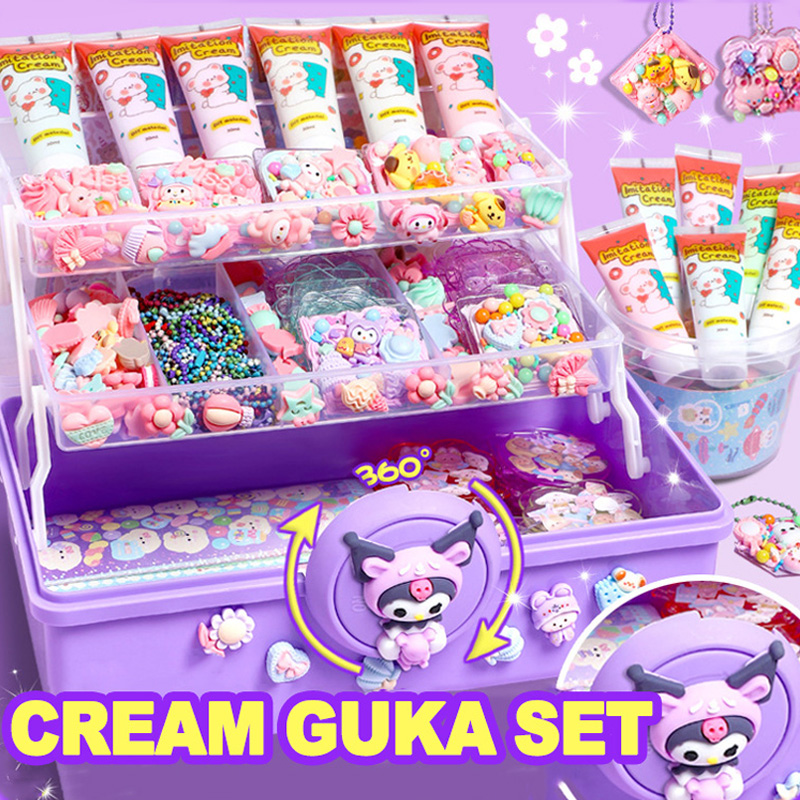Ready Stock 1008PCS Deluxe Guka Full Set Cream Glue Sticker Kids ...