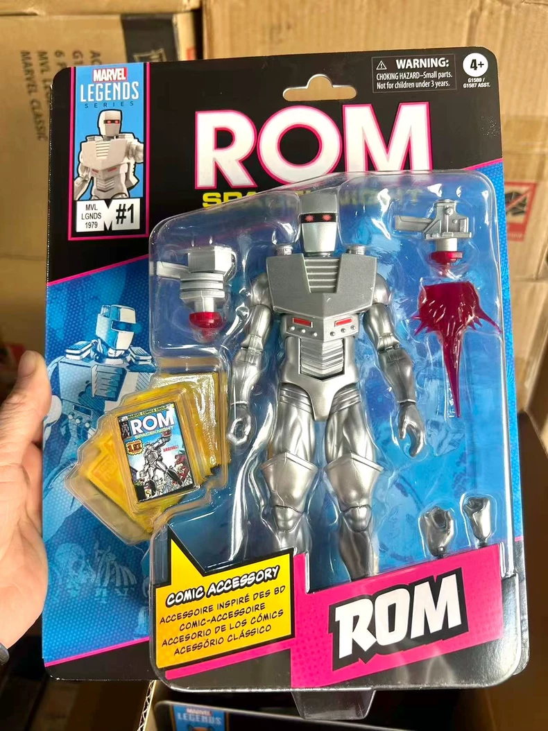 Marvel Legend Series Rom: Space Knight Action Figure, Silver, 20cm ...