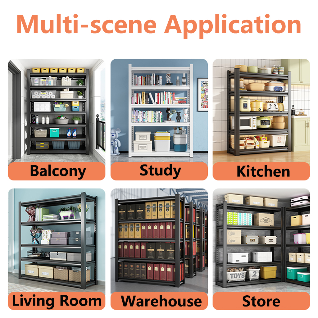 Adjustable Height Metal Storage Rack, Boltless Rack, Waterproof ...