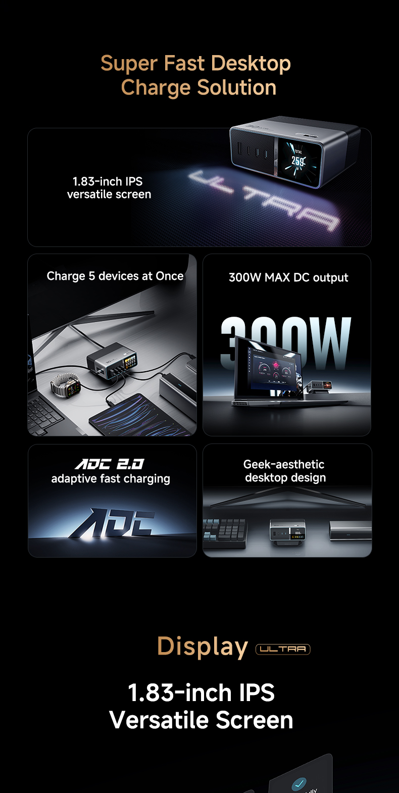 【New】CUKTECH 30 Charging Station Ultra Multi-Port 300W Max Fast ...