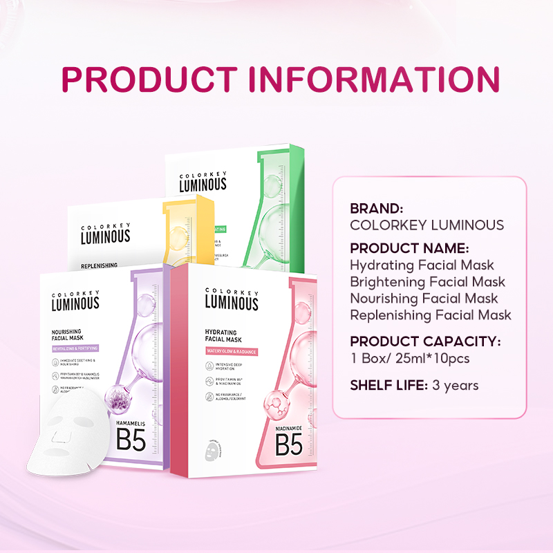 COLORKEY LUMINOUS B5 Facial Sheet Masks Hydrating, Nourishing ...