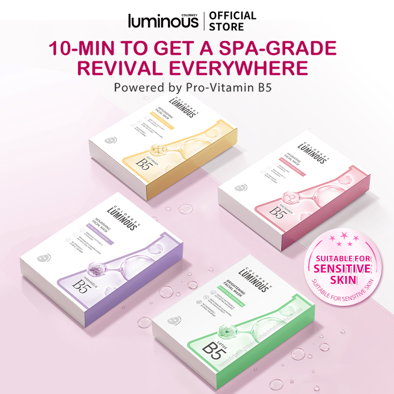 COLORKEY LUMINOUS B5 Facial Sheet Masks Hydrating, Nourishing ...