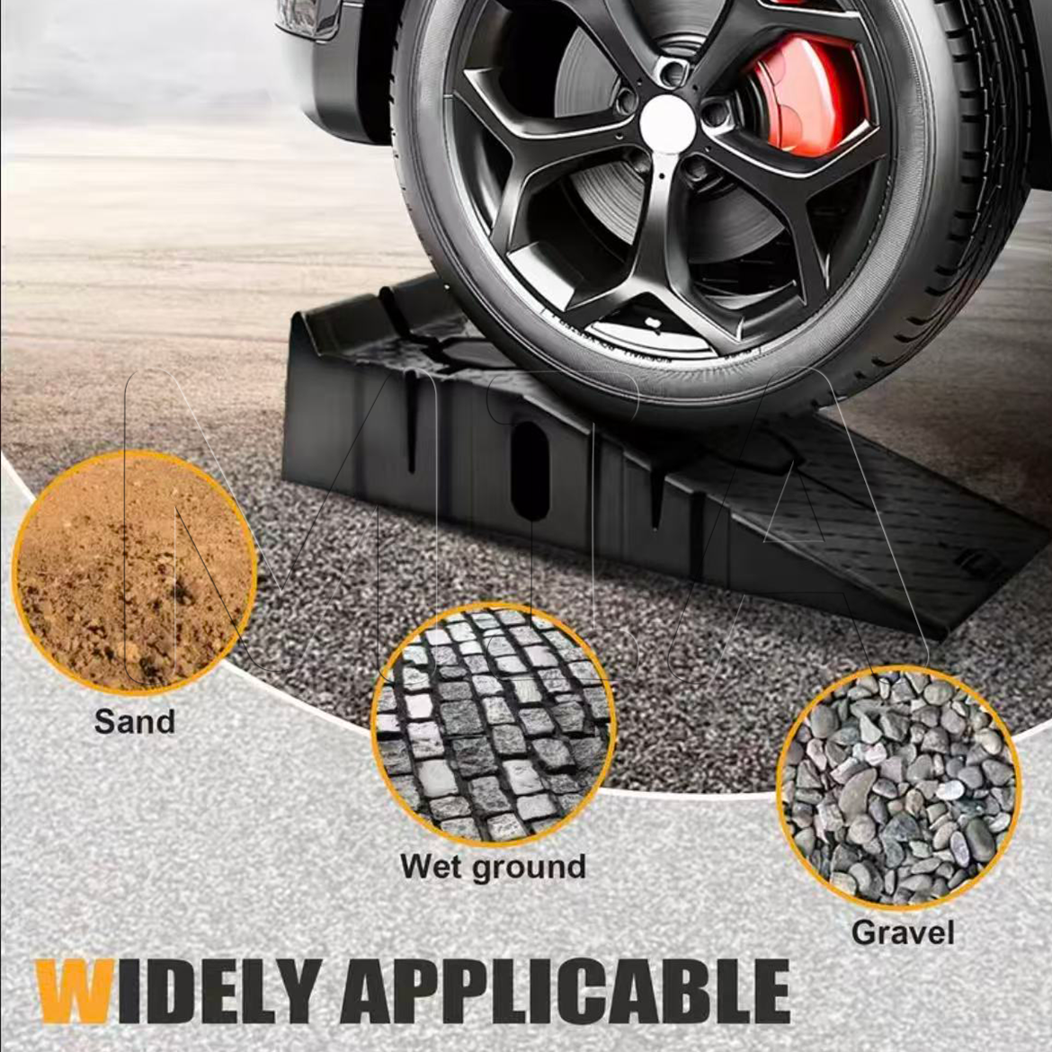 2 Pieces Heavy Duty Plastic Jack Stand High Lift and Jack Support ...