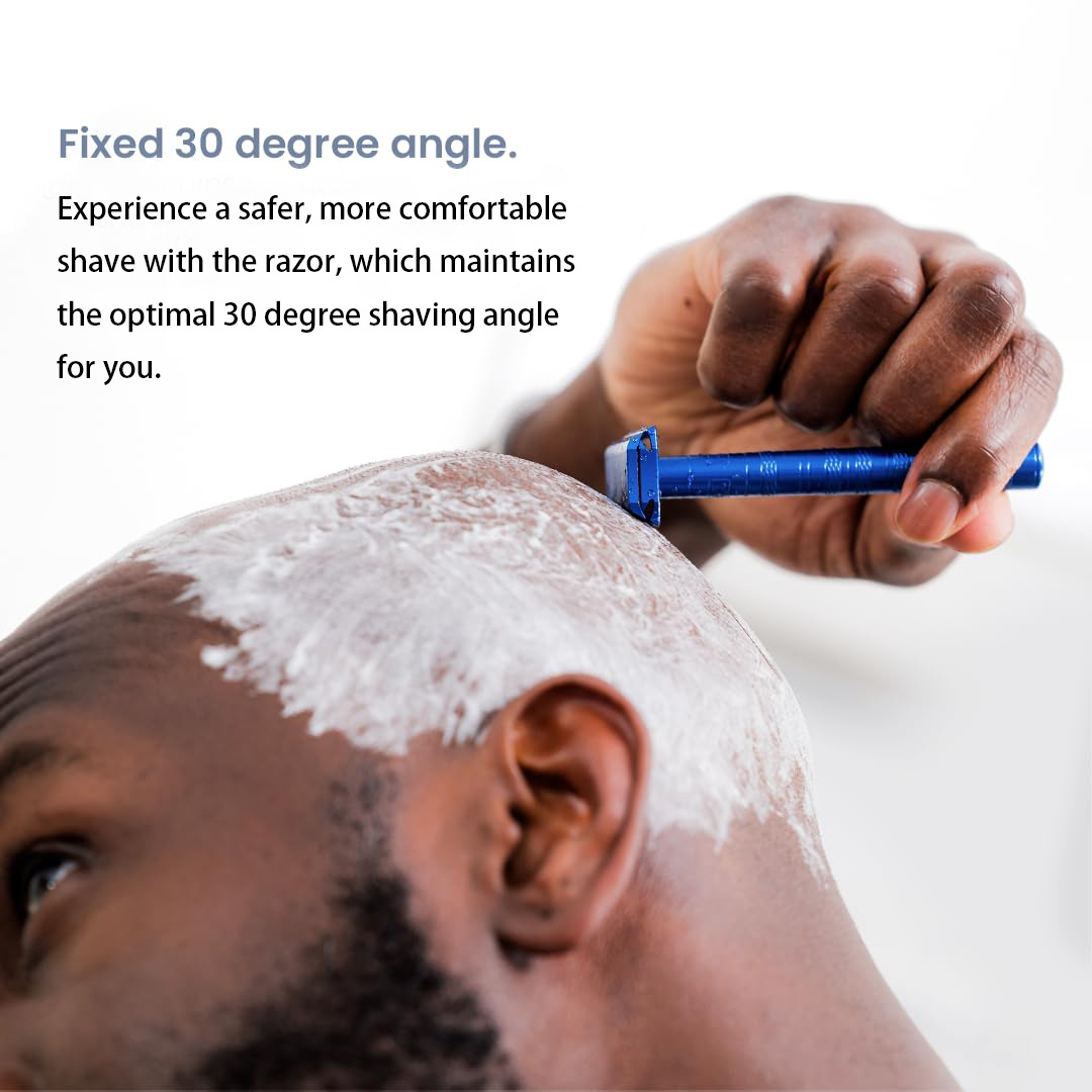 [Safe & Easy] 30-Degree Fixed Angle Safety Razor | Anti-Cut Blade Guard ...