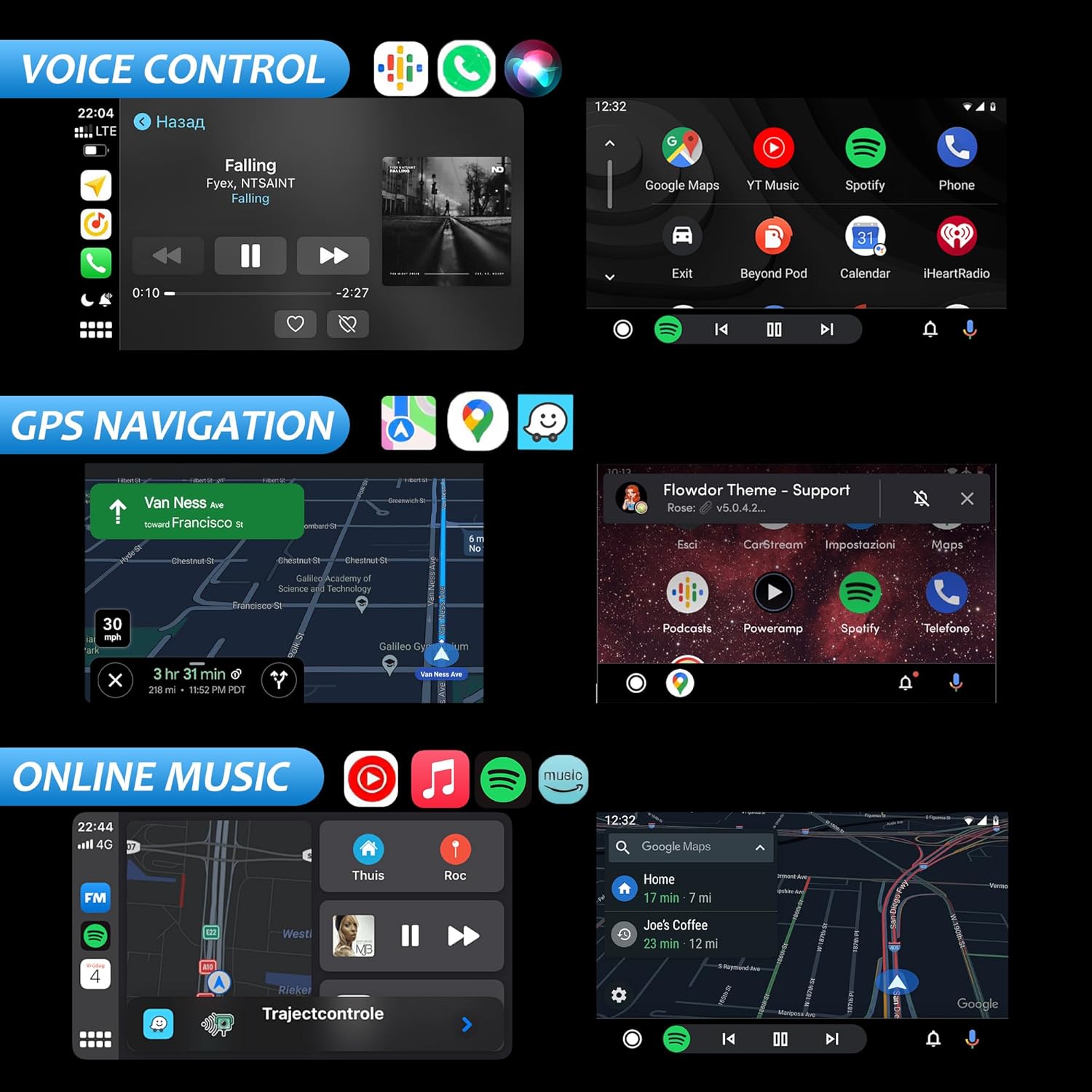 2-in-1 Wireless CarPlay & Android Auto USB Adapter - Easy Plug & Play ...