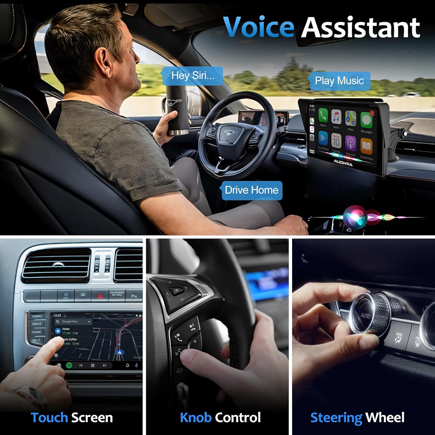 2-in-1 Wireless CarPlay & Android Auto USB Adapter - Easy Plug & Play ...