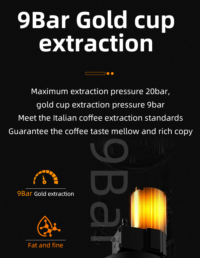 BINCOO H2Pro Portable Coffee Machine Capsule Coffee Machine Compact ...