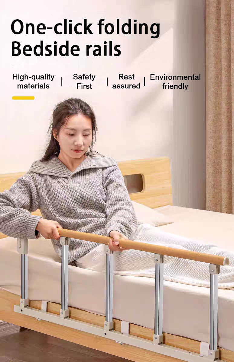 【UniHey】Bed Railing for Elderly Foldable Bed Guard Rail Foldable ...
