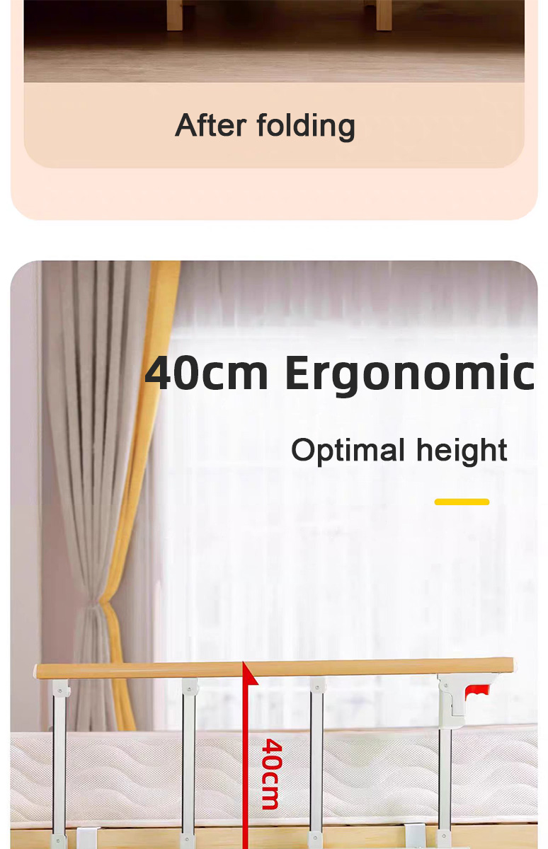 【UniHey】Bed Railing for Elderly Foldable Bed Guard Rail Foldable ...