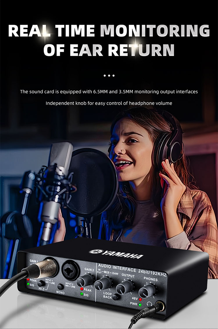 YAMAHA Q-24 Sound Card, Audio Interface, Mixer, Mixing Sound Card, Live ...