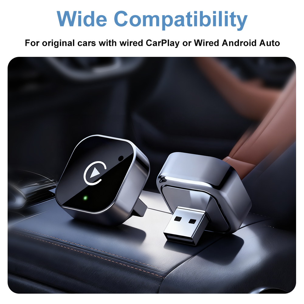 2026 Dual-Mode 2-in-1 Wireless CarPlay & Android Auto 5GHz USB-C ...
