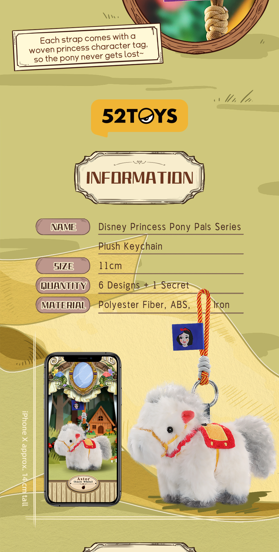 【Restock On March 3rd 9:30am】52TOYS Disney Princess Pony Pals Series ...