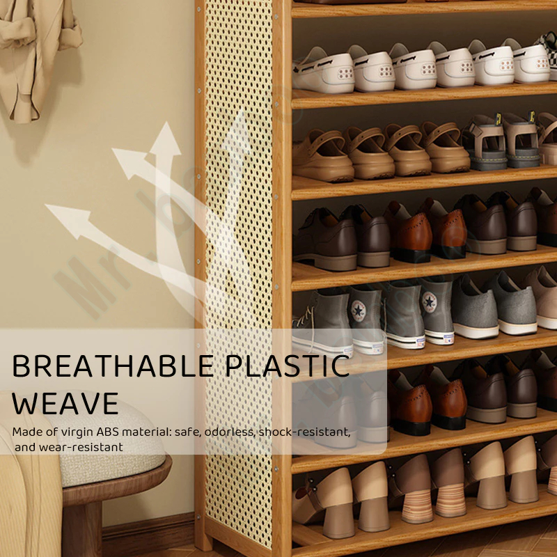 【4-Hour Delivery】Bamboo Shoe Rack Organizer Wood 50/70/90/100cm 40 ...