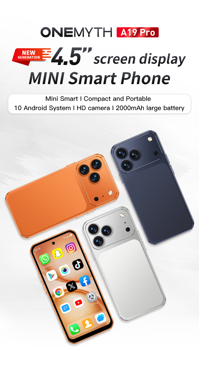 New A19 Pro MINI 4G small smartphone, equipped with Android system ...