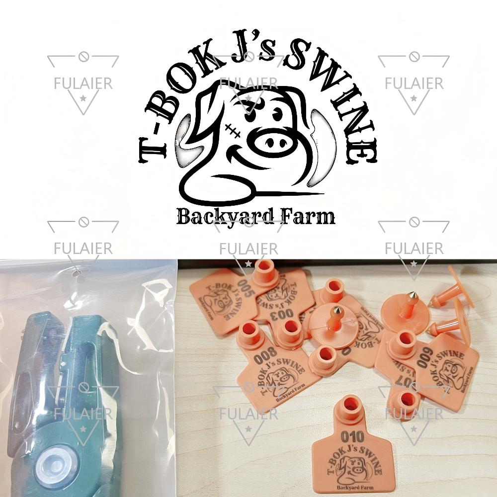 【Free Customized】100Pcs Livestock Ear Tag Cattle Pig Ear Tag Customized ...