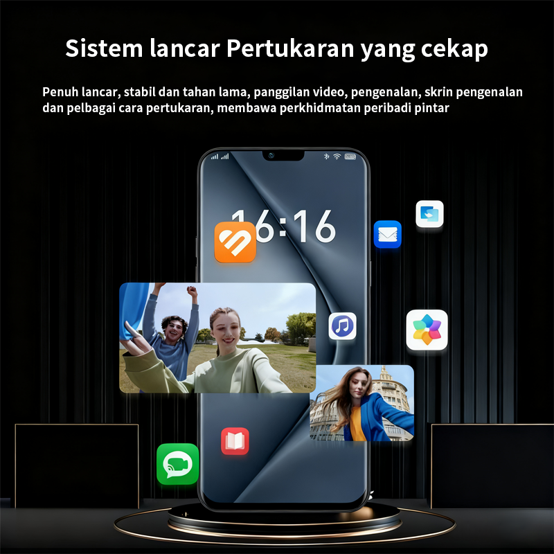 Brand New Smart 5G Mobile Phone 6.6-Inch HD Thin Android Phone 12GB ...