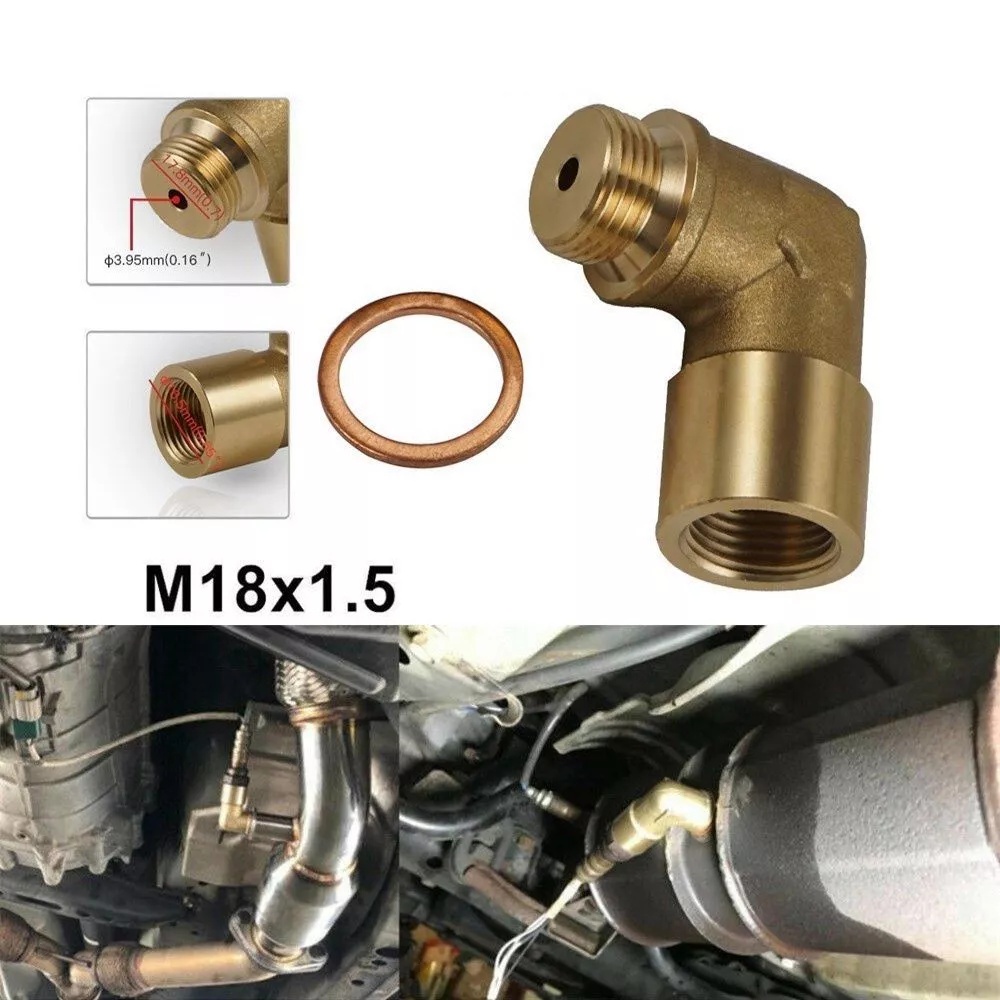 M18 x 1.5 Brass Fitting Universal Connector Plug Kit Exhaust P0420 ...