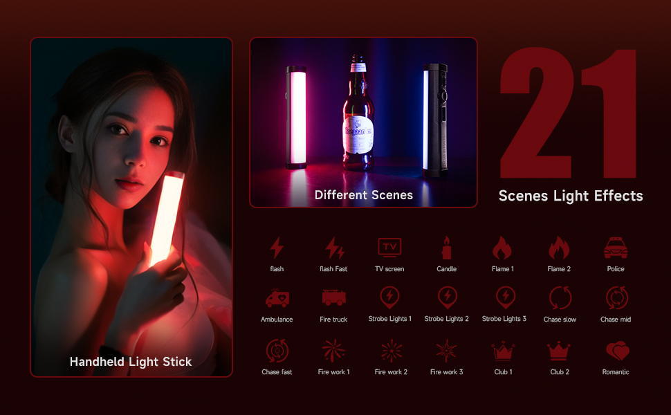 PHOTOOLEX 100% Official RGB Magnetic Tube Light B190S Desktop Fill ...