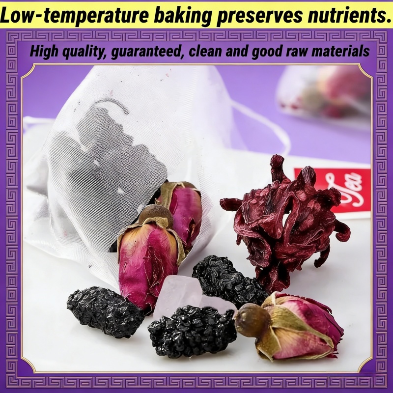 In Stock-【BUY 1 TAKE 1】Roselle Mulberry Rose Tea/Sweet-Sour Fruit ...