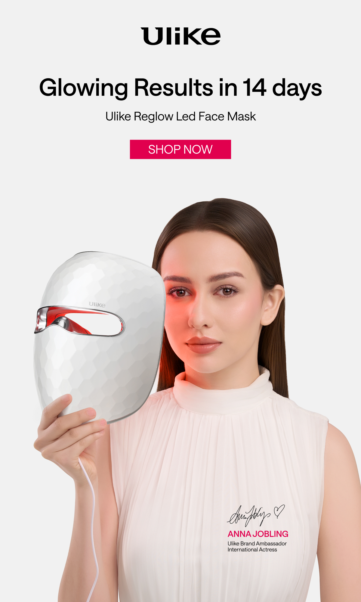 Ulike ReGlow LED Face Mask Glowing Results in 14 Days Beauty Device and ...