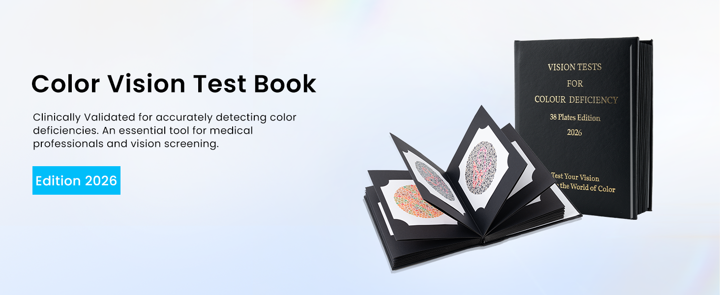 New 2026 Vision test chart Book 38 Plates | Optometry Color Blindness ...