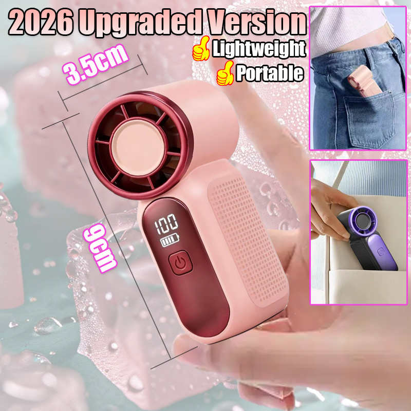2026 NEW Kipas mini 6000mAh Portable Mini Handheld Fan 3.5 Inch High ...