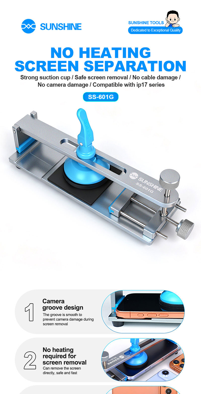 SUNSHINE SS-601G Heat-free screen separation Universal Mobile Phone LCD ...