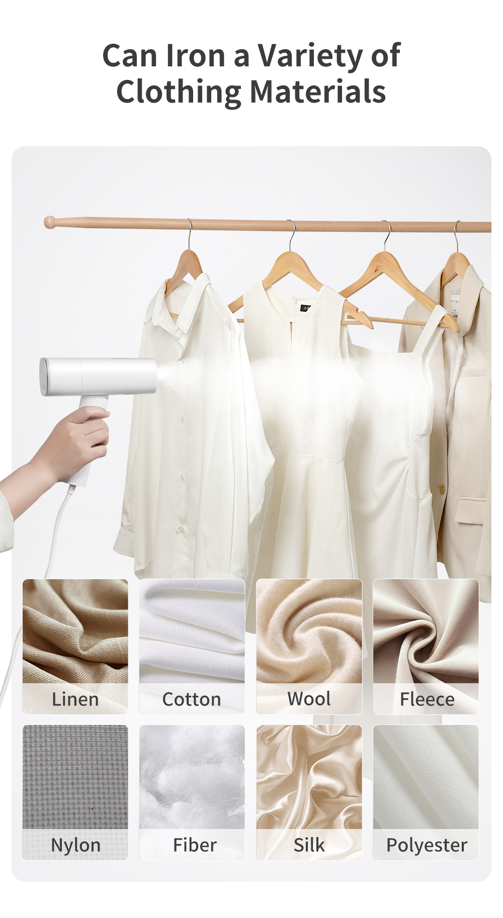 Simplus Garment Steamer丨1200W Power丨 22g/min Steam Output丨170ml Water ...