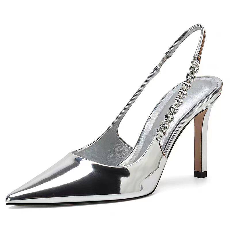 SWEETC Kasut raya perempuan Raya Heels Women French pointed rhinestone ...
