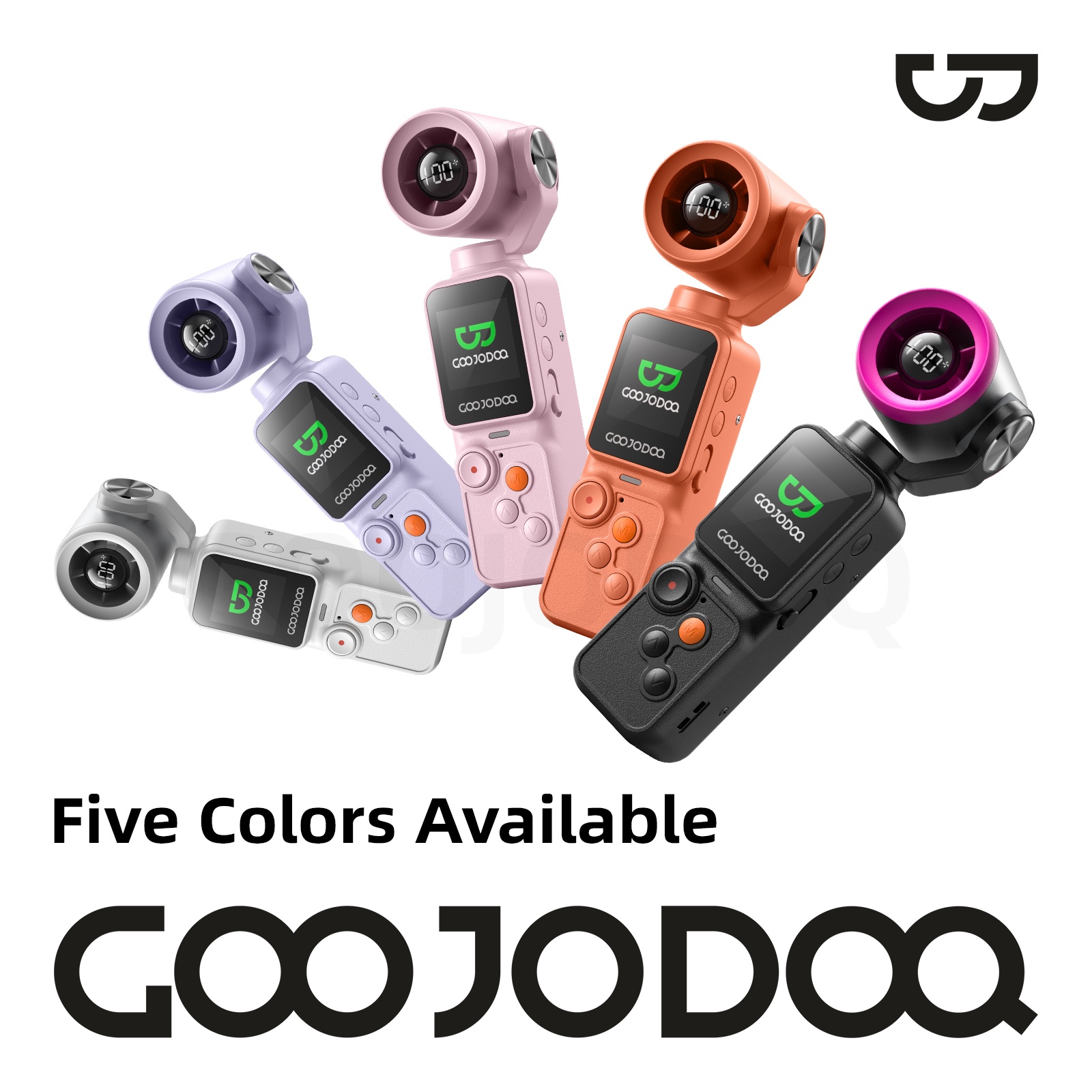 GOOJODOQ Handheld Camera Fan 2500 mAh Photo/Video Mini Portable Strong ...