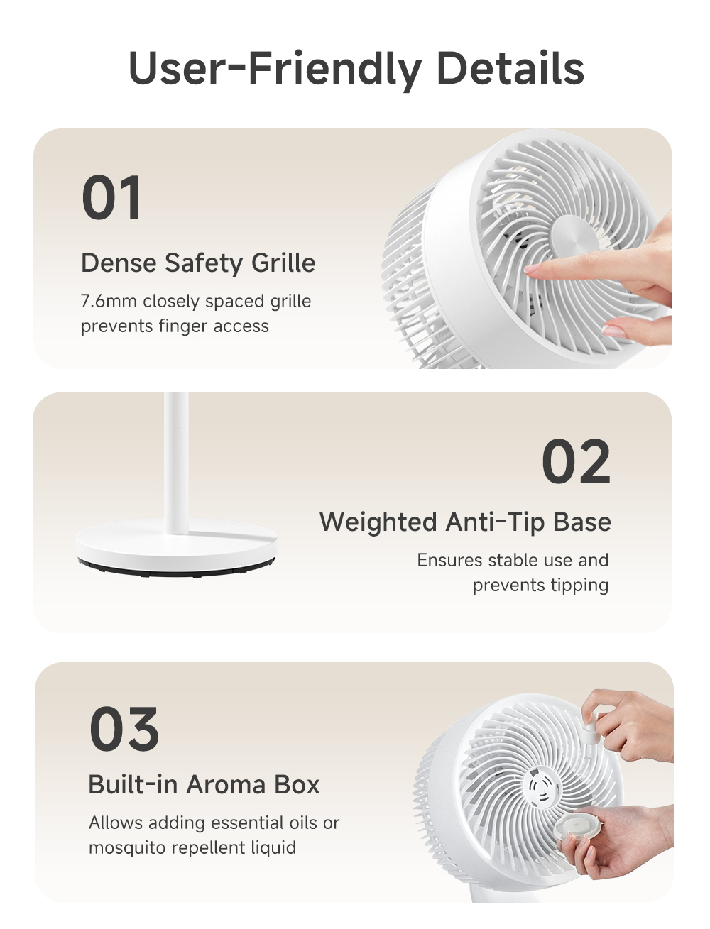【NEW】Simplus Air Circulator Fan Household Pedestal Fan Adjustable ...