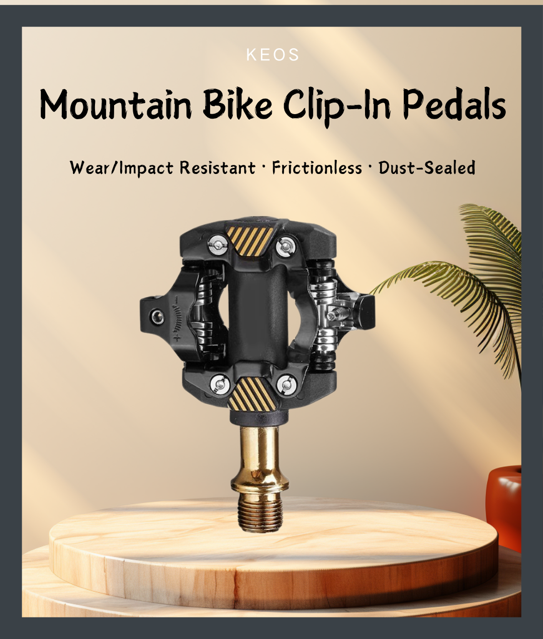 MTB Bicycle Pedals DU Bearing Mountain Bike Self-locking Pedal With ...