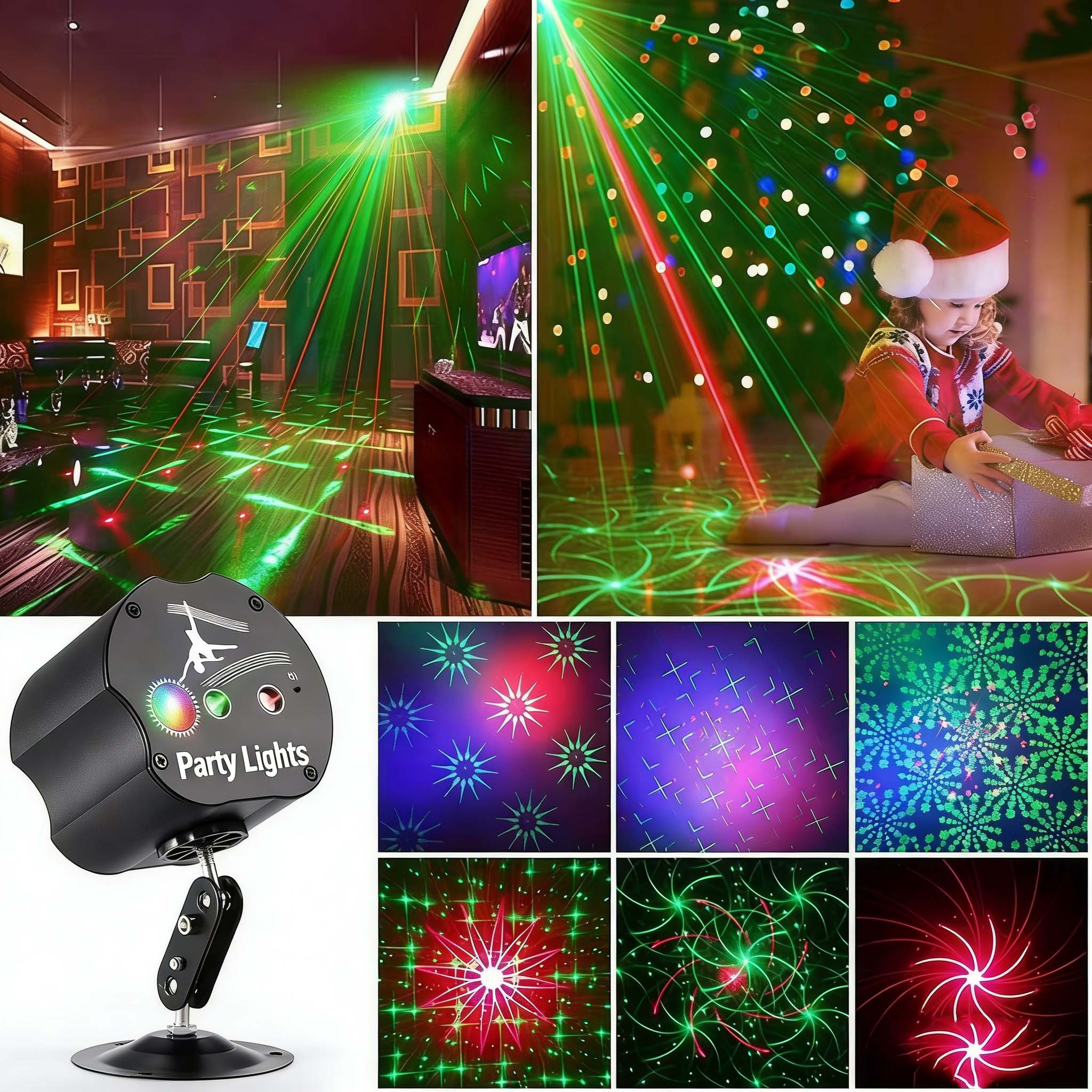 60 Pattern Laser Stage Projector Led Light Rgb Party Ktv Club Dj ...