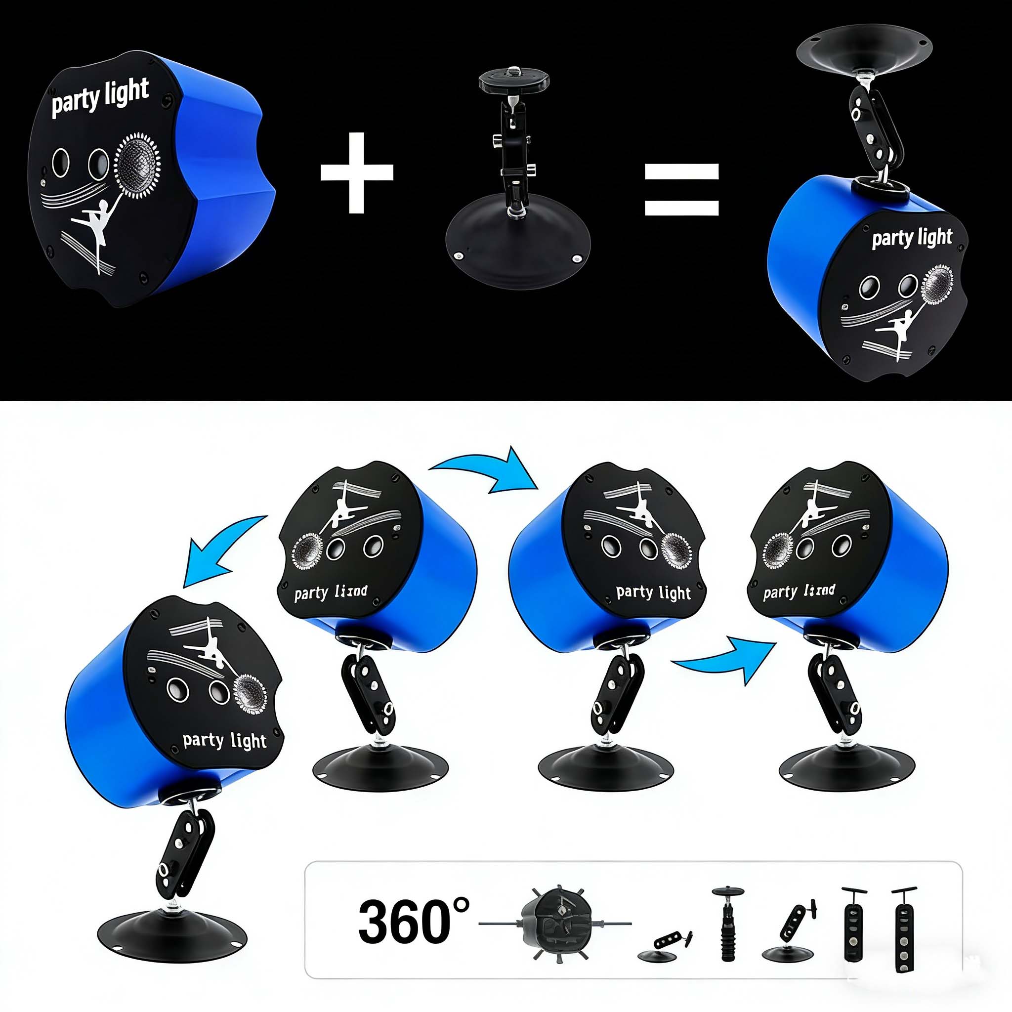 60 Pattern Laser Stage Projector Led Light Rgb Party Ktv Club Dj ...