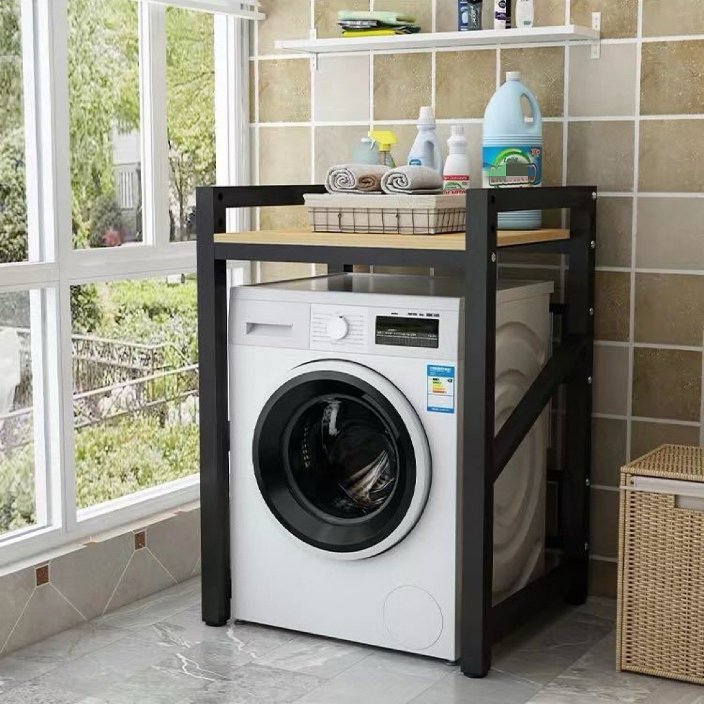 Washing Machine Storage Rack Dryer Double Layer Floor-Standing Rack ...