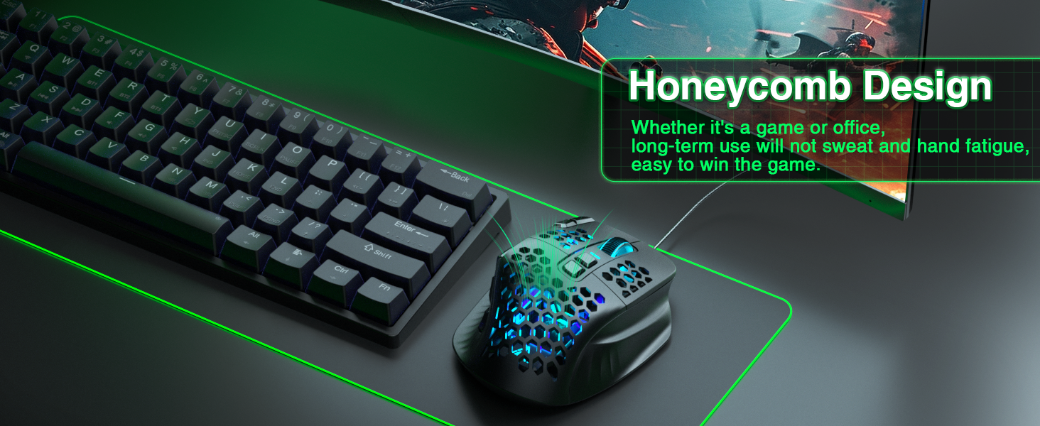 SOLAKAKA SM809 MMO Gaming Mouse USB Wired Lightweight Design 85g Custom ...