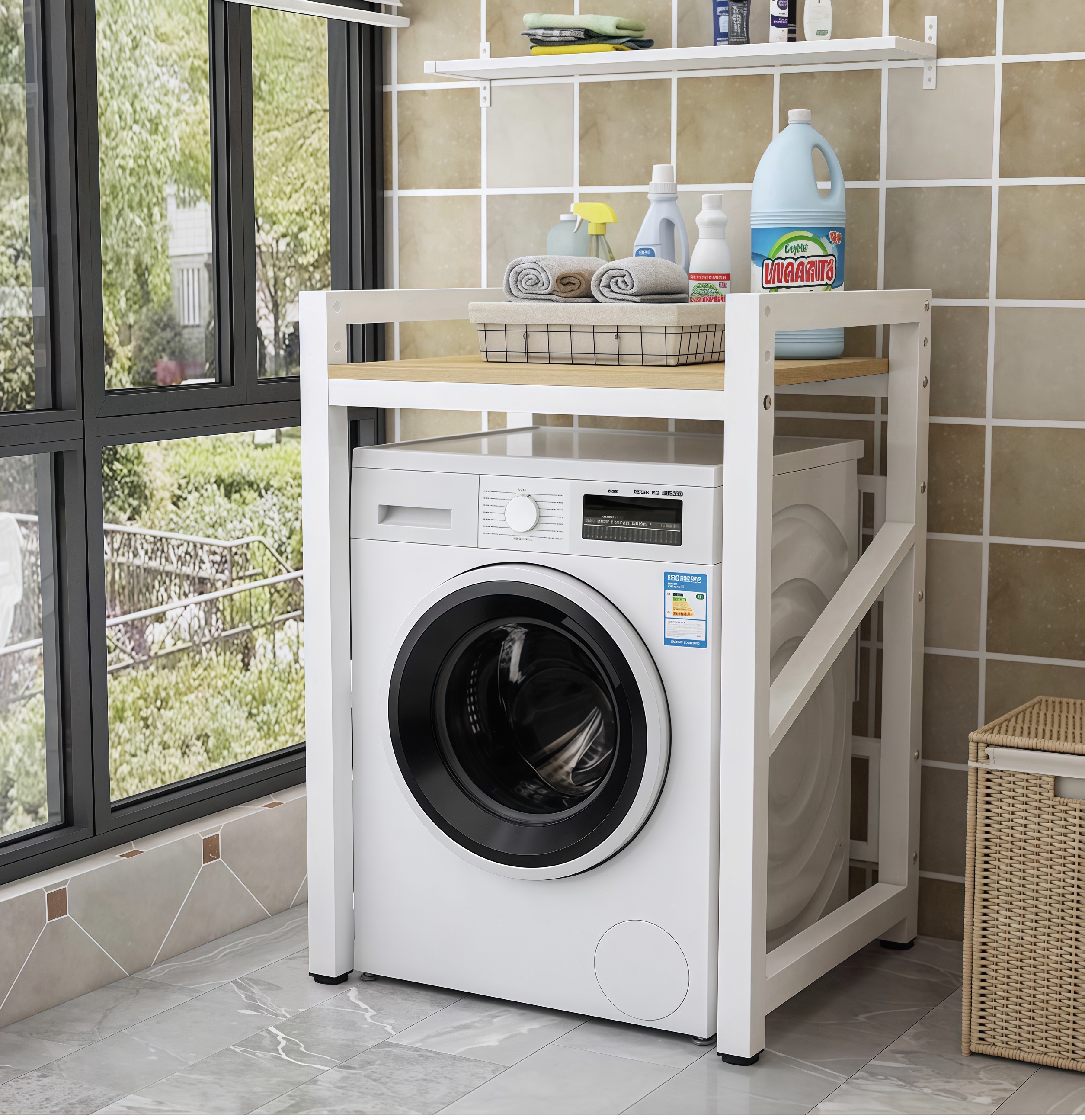 Washing Machine Rack Balcony Storage Rack Multi-Layer Storage Rack ...